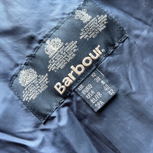 Barbour Cavalry Polarquilt Jacket in Navy - Picture 4 of 9
